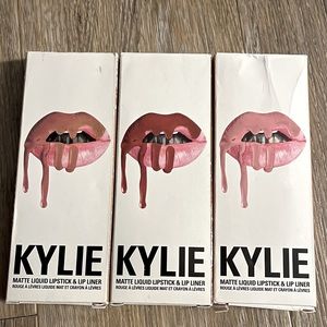 (3) Kylie Lip Kits in Dolce K, Candy K and Koko K in Original Formula